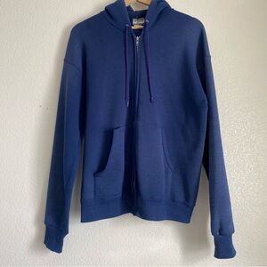 Vintage Lee Sturdy Sweats zip up hoodie, navy, XL